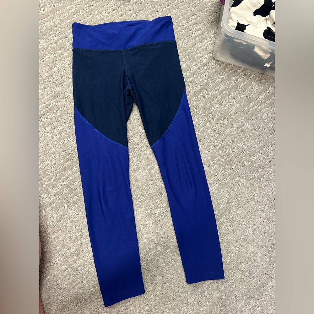 Under Armour Purple and Black Compression Leggings